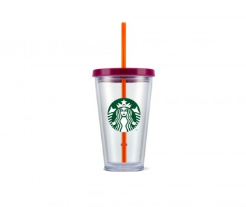 Starbucks® Cold Cup Clear Magenta 16oz