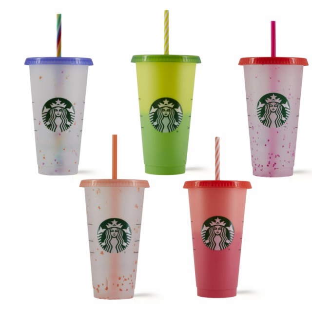 Starbucks Reusable Cold Cup Color Change 24oz Set 5 Nettbutikk