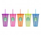 Starbucks® Reusable Cold Cup Color Changing 5pk 24oz thumbnail