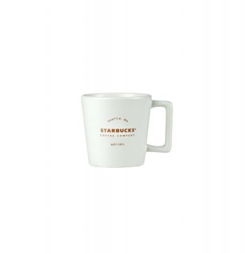 Starbucks ® White Brand Mug - Espresso