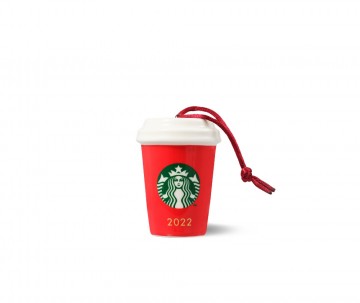 Starbucks® Ornament Cup Red Holiday 2022
