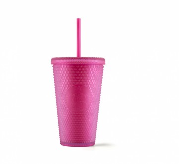 Starbucks®Cold Cup Bling Soft Touch Pink 16oz