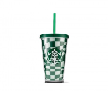 Starbucks® Cold Cup Green Grid 16oz