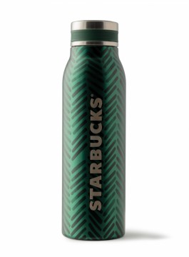 Starbucks® Bottle Herringbone Green 15oz