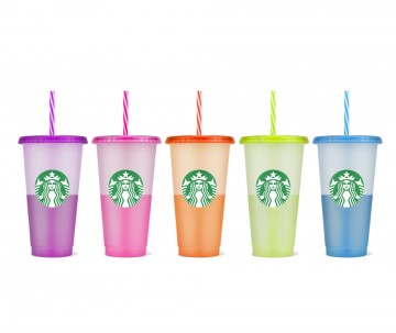 Starbucks® Reusable Cold Cup Color Changing 5pk 24oz