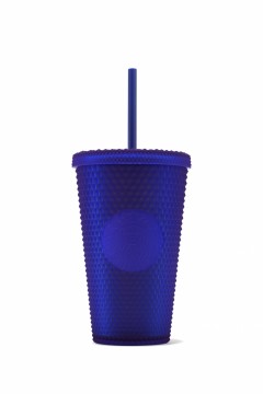 Starbucks® Cold Cup Blue Soft Touch Bling 16oz