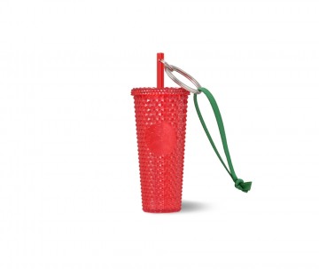Starbucks® Ornament Bling Cold Cup Red