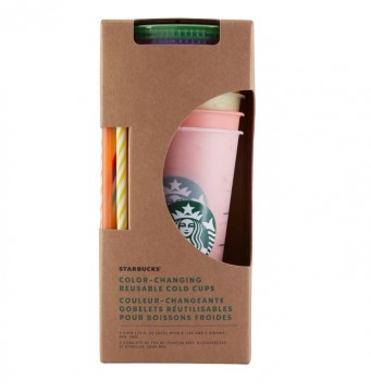 Starbucks® Reusable Cold Cup Color Change 24oz Set/5
