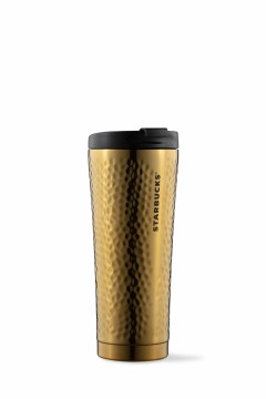 Starbucks® Tumbler Hammered Gold 12oz