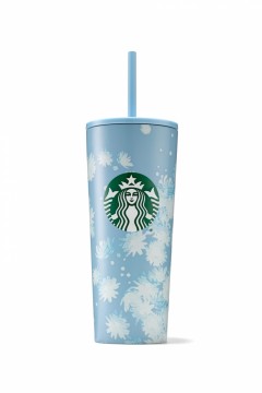 Starbucks® Cold Cup SS Floral Blue 16oz