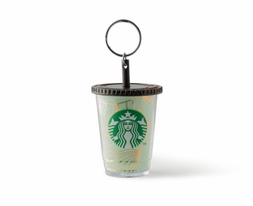 Starbucks® Keychain Cold Cup Gold