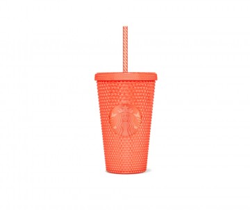 Starbucks®Cold Cup Bling Pearl/Orange 16oz